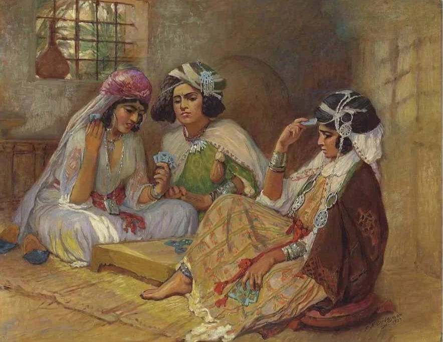 Giocatori di carte, Touggourt, Algeria, 1927